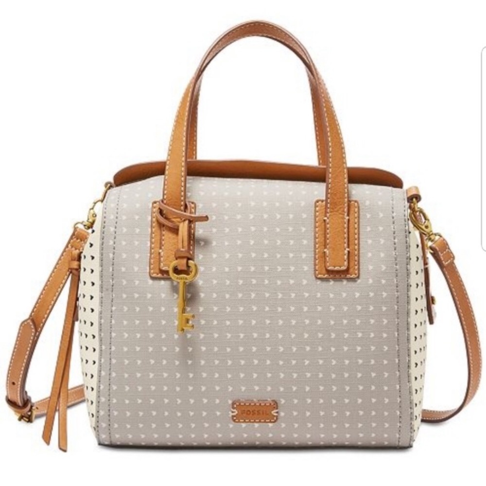 Fossil || heart printed Emma Satchel